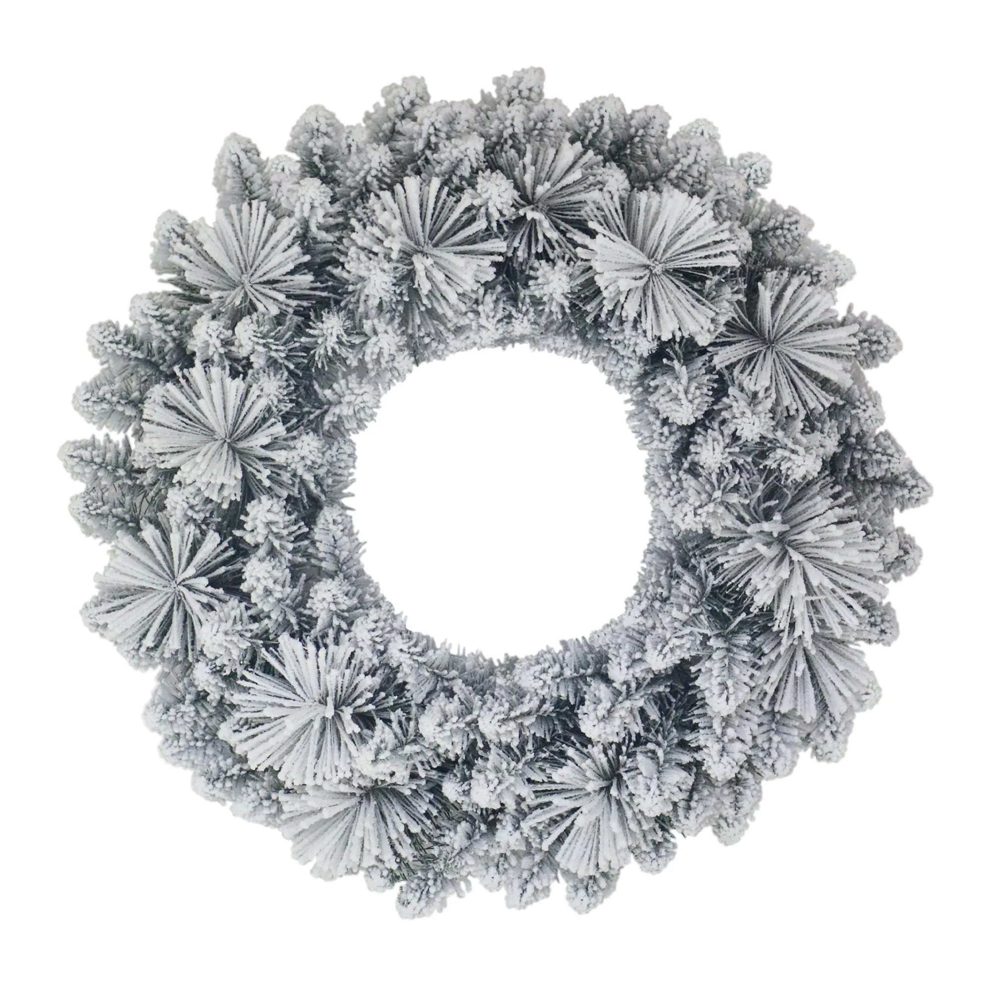 Winter Frost Flocked Christmas Wreath, 24", by Holiday Time | Walmart (US)