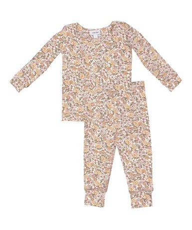 Pink & Yellow Good Day Loungewear Set - Infant, Toddler & Girls | Zulily