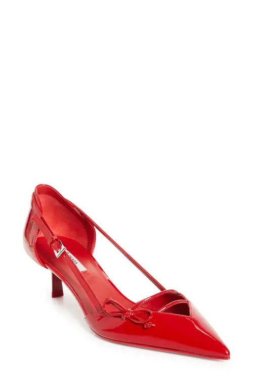 Prada Pointed Toe Pump in Rosso at Nordstrom, Size 5.5Us | Nordstrom