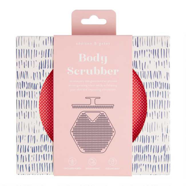 A&G Pink Silicone Body Scrubber | World Market