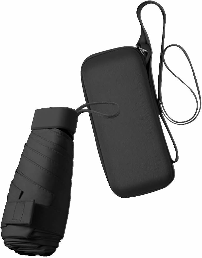 ESUFEIR Mini Travel Sun Umbrella for Purse With Case,Small Compact UV Umbrella Protection Sun,Lig... | Amazon (US)