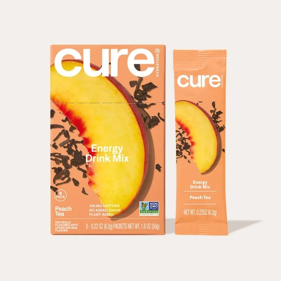 Cure Hydration Performance | Plant Based Electrolyte Energy Drink Mix | No Added Sugar | 100mg of... | Walmart (US)