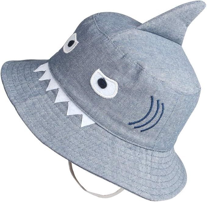 jerague Kids Toddler Baby Summer Bucket Sun Hat Breathable Adjustable Fisherman Hats | Amazon (US)