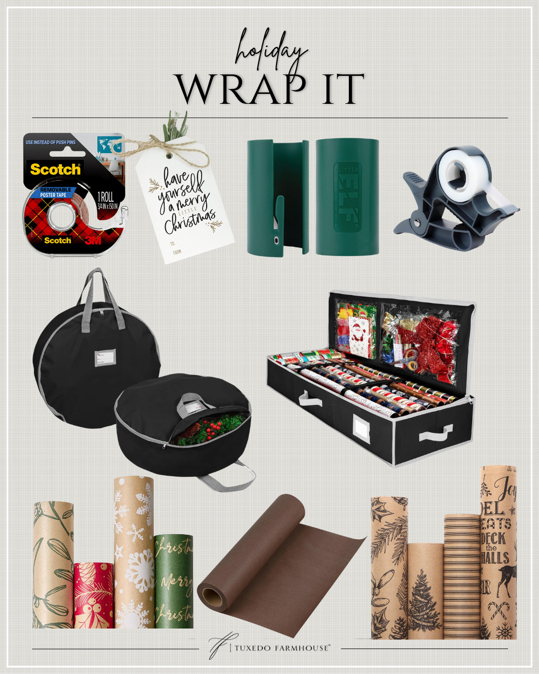 Holiday Wrap It

Simplify and organize your wrapping experience this season!

 

 #LTKHoliday #LTKSeasonal #LTKFindsUnder50