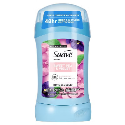 Suave Sweet 48-Hour Antiperspirant & Deodorant Stick - Pea & Violet - 1.2 fl oz | Target