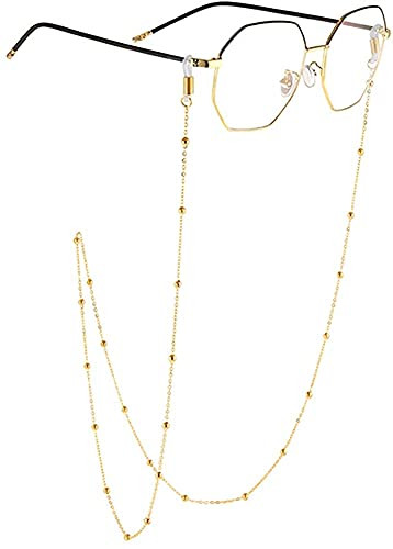 AllenCOCO Glasses Chain, Eyeglass Strap For Women Sunglasses - 14K Gold Eyeglasses Chain, Eye Glasses Holders Around Neck | Amazon (US)