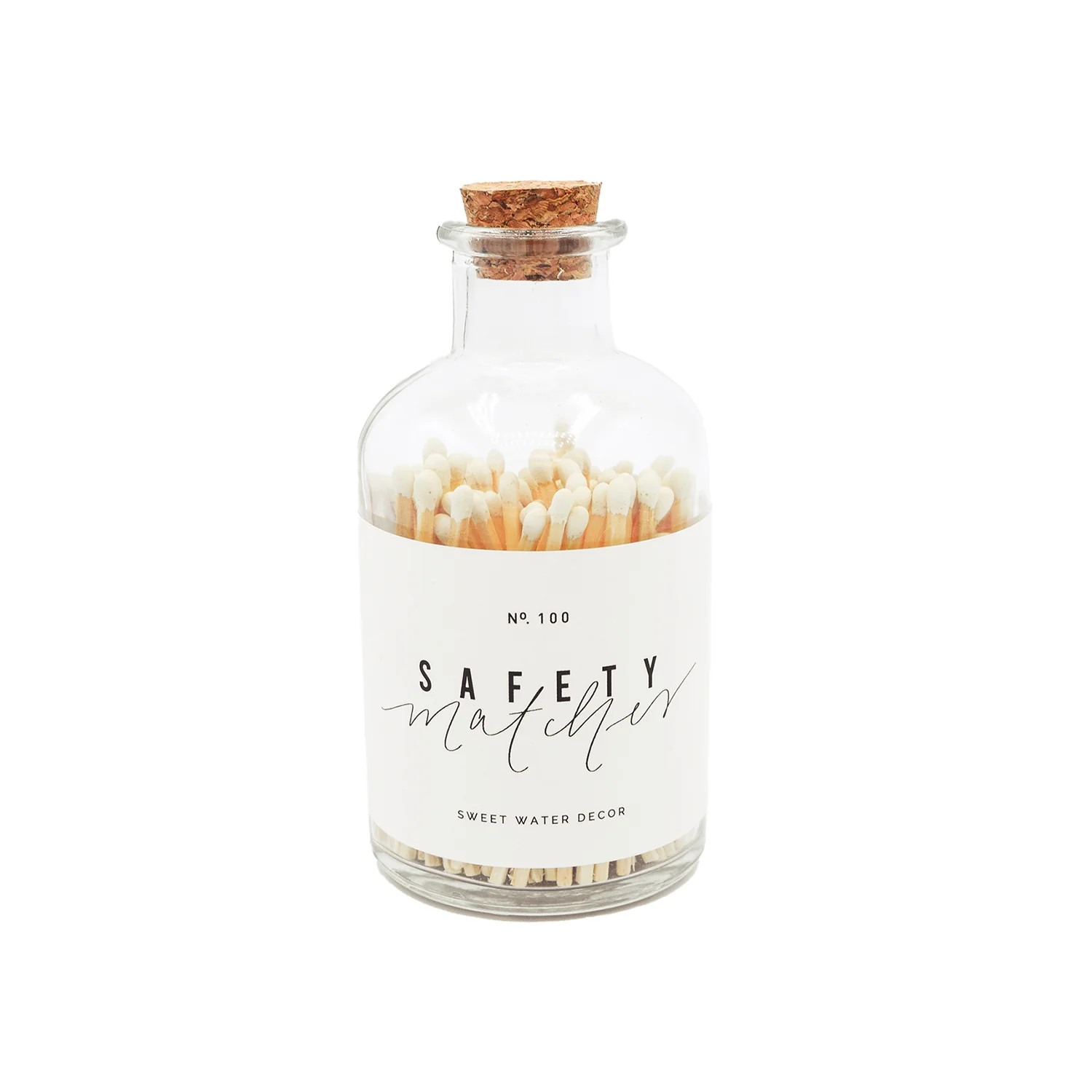 White Tip Medium Apothecary Safety Matches - 100 Count, 3" | Sweet Water Decor, LLC