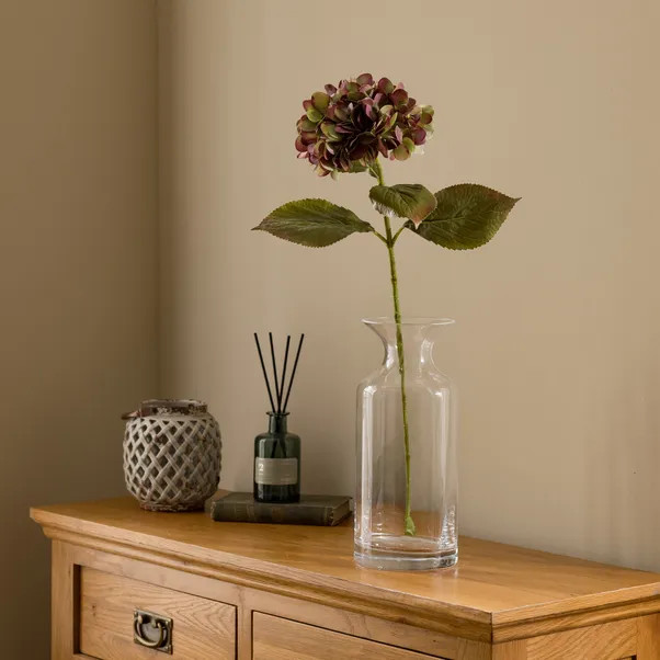 Artificial Two-Tone Hydrangea Stem | Dunelm