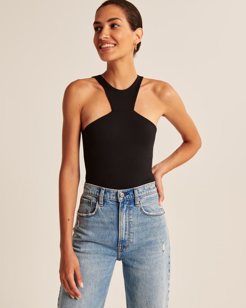 Women's Seamless Fabric High-Neck Bodysuit | Women's Up To 25% Off Select Styles | Abercrombie.co... | Abercrombie & Fitch (US)