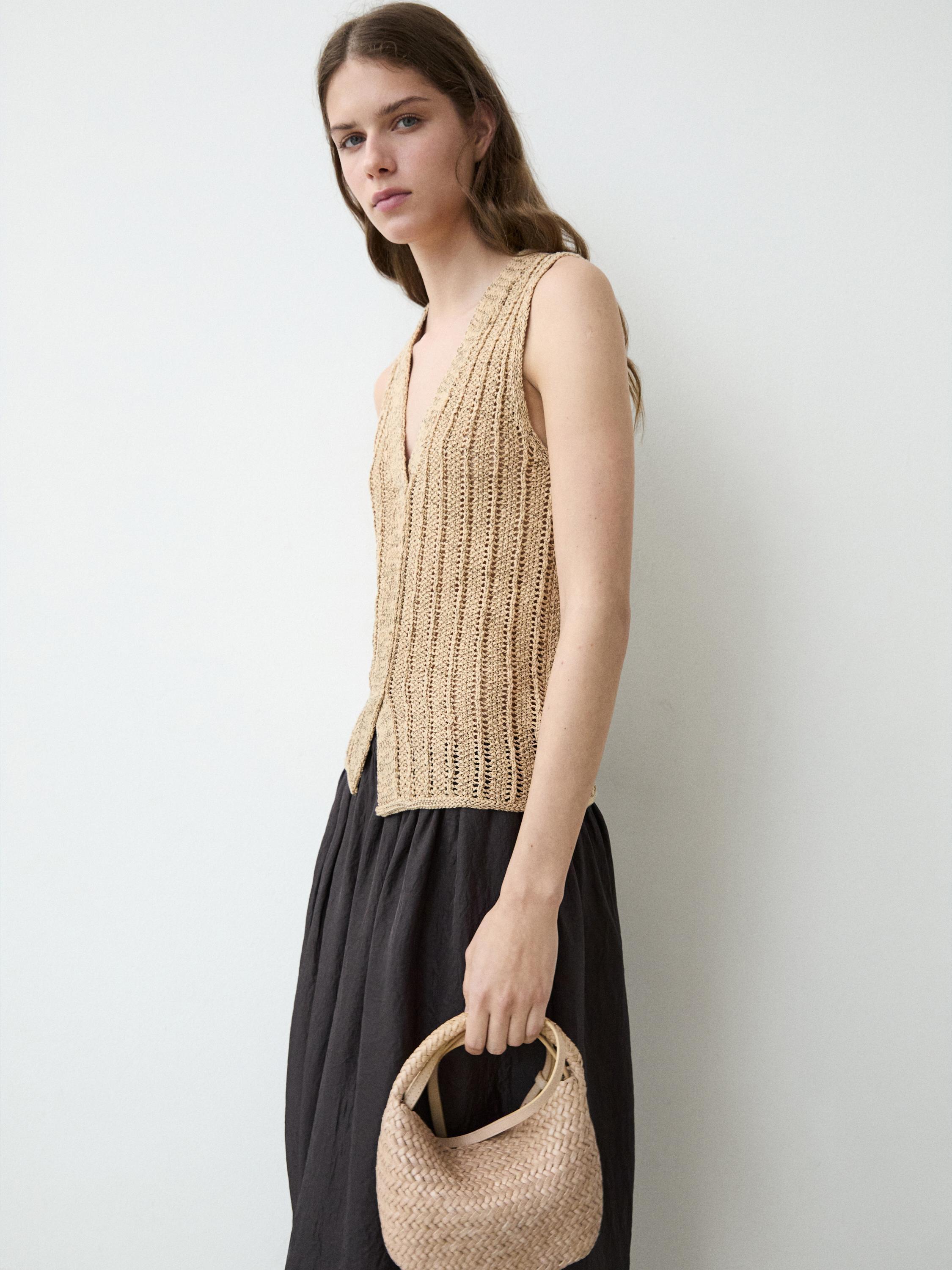 Cutwork vest | Massimo Dutti US