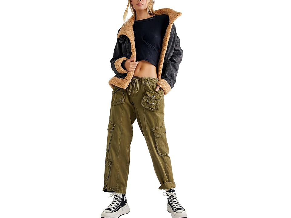 Free People Tahiti Cargo Pants (Dried Herb) Women's Clothing | Zappos