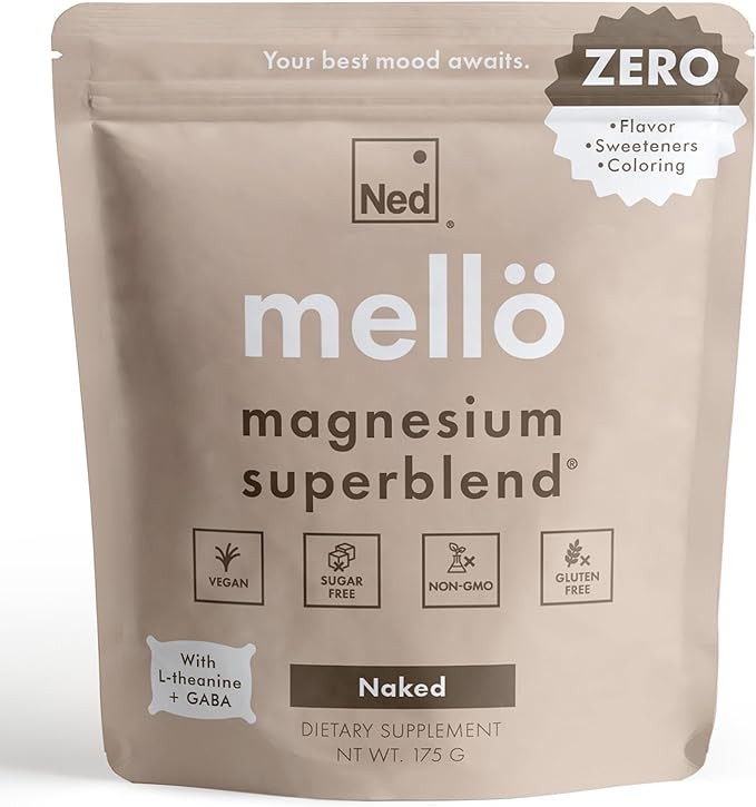 Mellö Magnesium Supplement Superblend Powder - Magnesium Glycinate with L-Theanine, GABA, and 70... | Amazon (US)