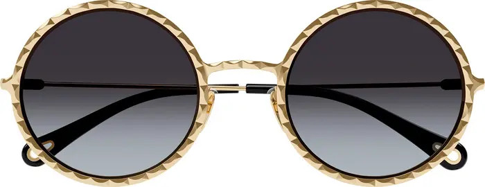 Chloé 53mm Gradient Round Sunglasses | Nordstrom | Nordstrom