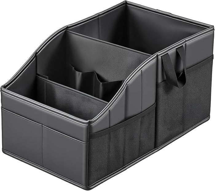 WHHMK Car Storage, Sturdy Leather Car Backseat Organizers, Support Up to 33 LB of Weight Automoti... | Amazon (US)