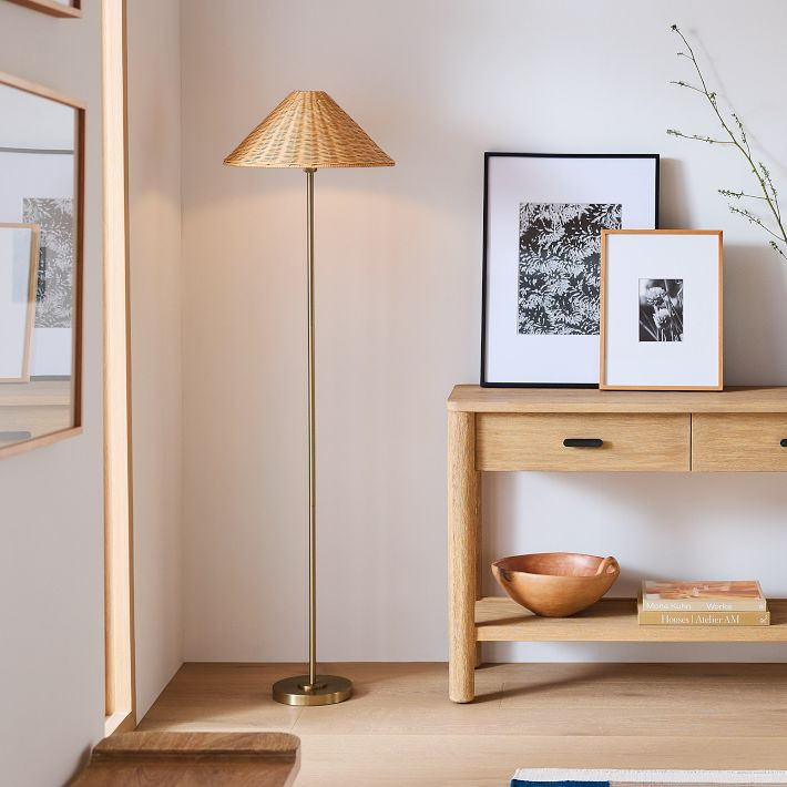 Beatrix Floor Lamp (61") - Wicker Shade | West Elm (US)