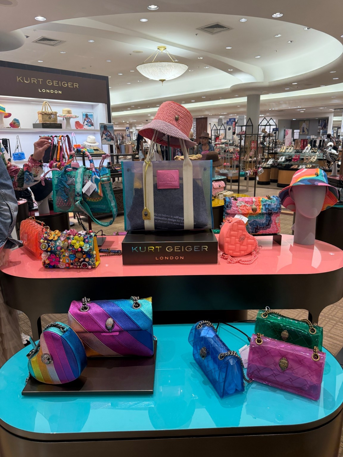 Color lovers… this new Kurt Geiger London
 collection is basically dopamine dressing in accessory form 🌈✨ From the rainbow metallic bags to the playful beaded details and bright translucent minis, every piece instantly makes an outfit more fun. These are the kind of statement accessories that turn even a basic jeans-and-tee look into a LOOK. 💖

I’m especially obsessed with the colorful striped bags and vacation-ready bucket hats for summer. Perfect for travel, concerts, brunch, pool days, or anyone who loves bold fashion moments. Linking all my favorite finds in LTK because these pieces deserve their own spotlight ✨ #LTKStyle #KurtGeiger #ColorfulFashion #StatementAccessories #VacationStyle #SummerFashion #HandbagObsessed #DopamineDressing #LTKFinds

#LTKootd #LTKSeasonal #LTKdayinmylife