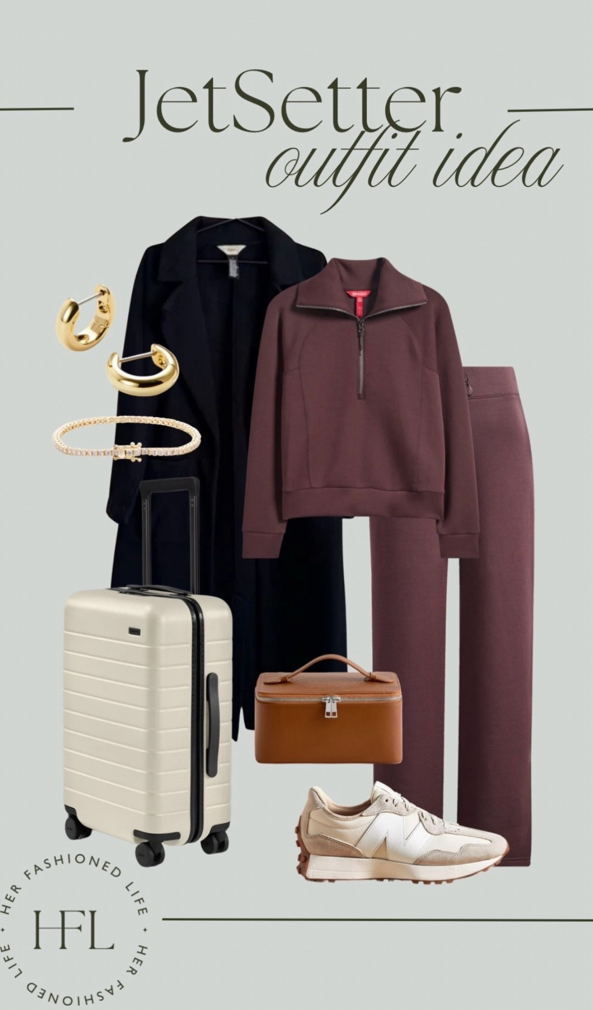For the Jetsetter ✈️ 

#TravelSet #HolidayGifts #TrenchCoat #Vuori #Spanx #Jewelry 

#LTKHoliday #LTKGiftGuide #LTKTravel