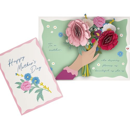 Lovepop Mother's Day Pop-Up Card for Her - 3D Greeting Cards for Mom, Wife, Women - 5" x 7 Flower Card - Blank Notecard & Envelope Included | Amazon (US)