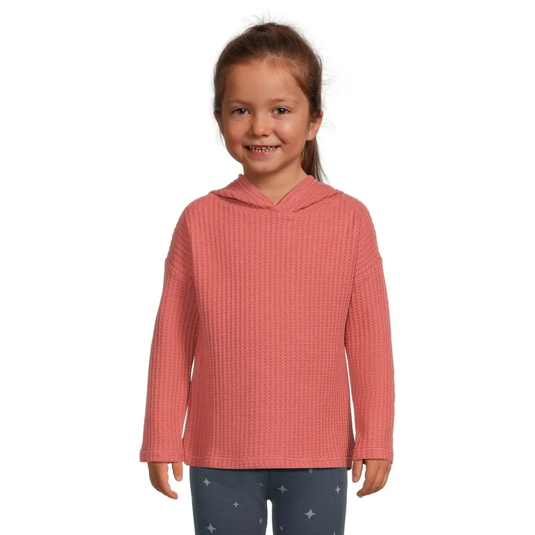 Garanimals Toddler Girls Thermal Hoodie, Sizes 12 Months - 5T | Walmart (US)
