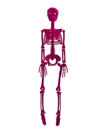 32in Led Flocked Hanging Skeleton | Halloween | Marshalls | Marshalls