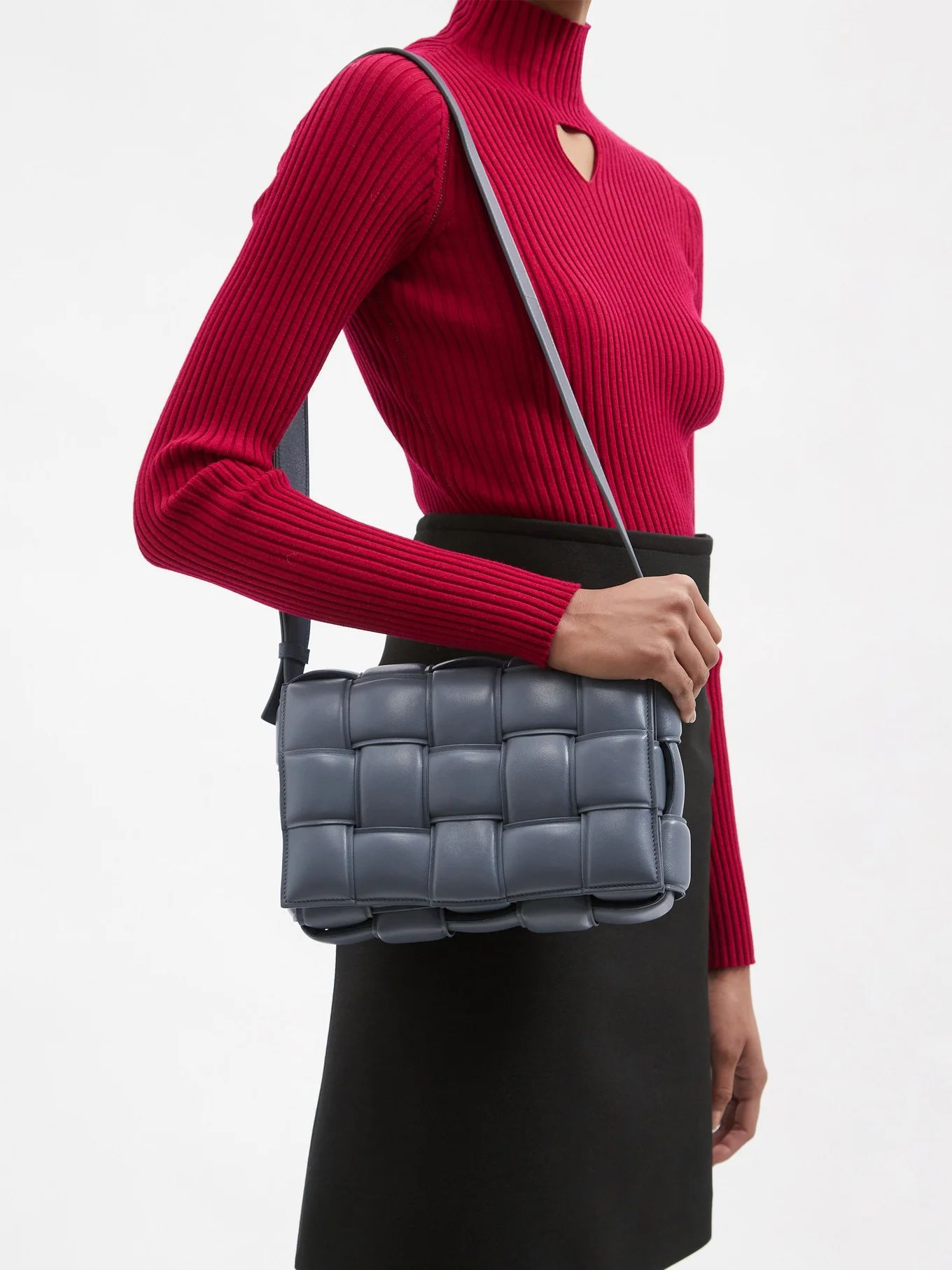 Bottega VenetaCassette Intrecciato-leather cross-body bag | Matches (US)
