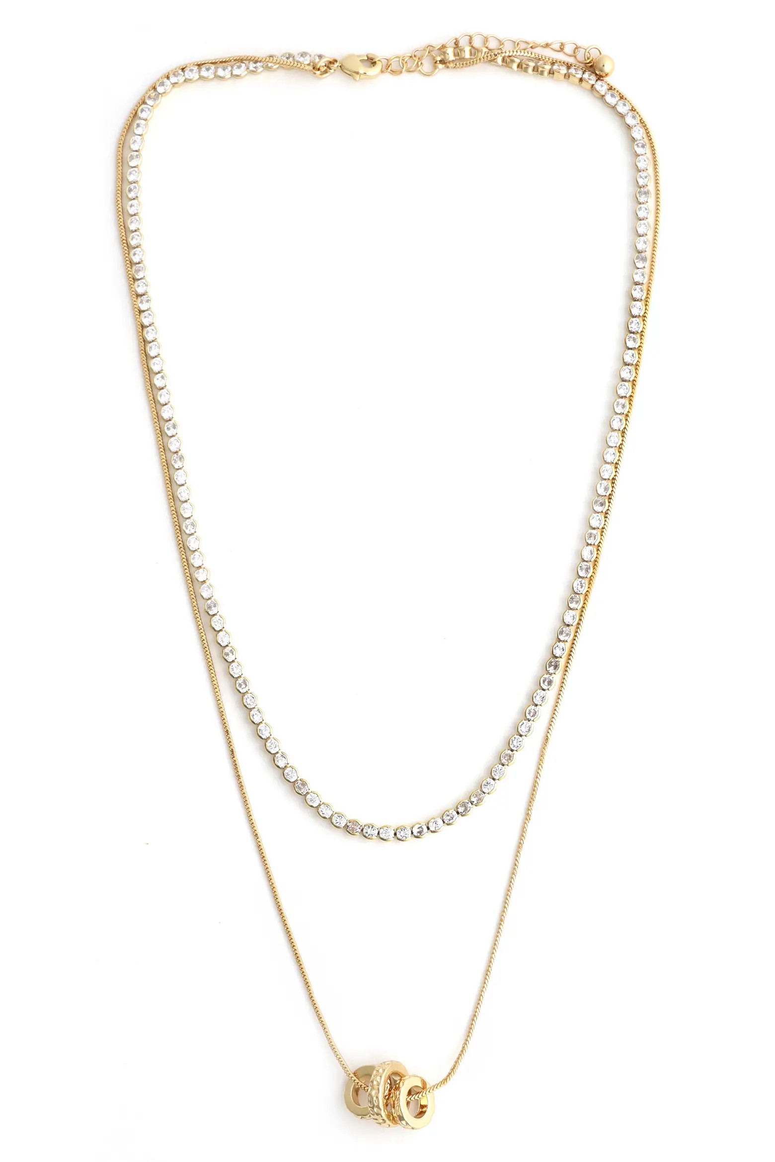 Tennis & Barrel Pendant Layered Necklace (Women) | Nordstrom | Nordstrom