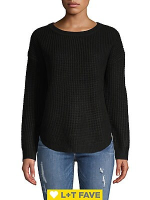 Waffle-Knit Sweater | Lord & Taylor