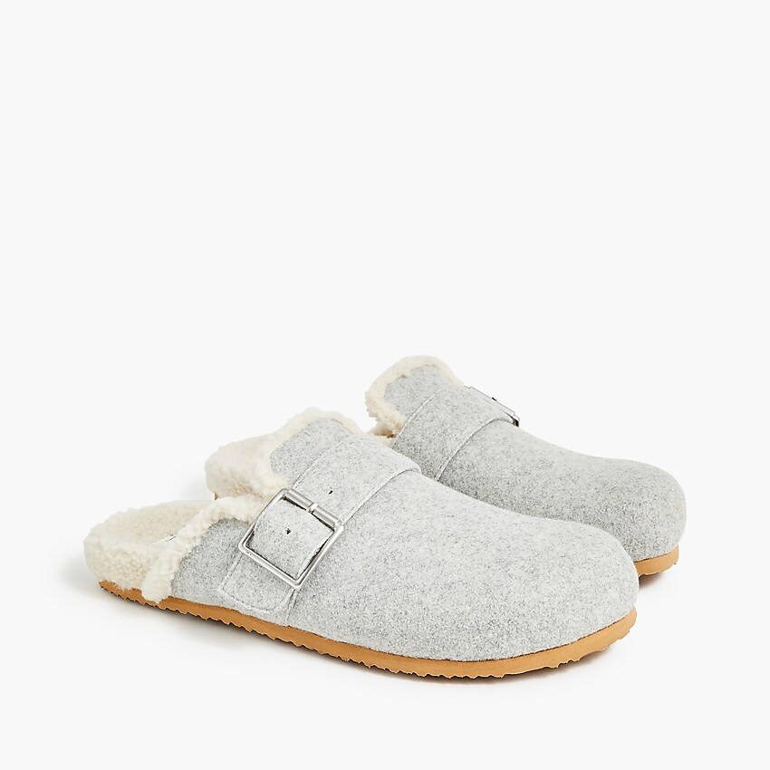 Sherpa-lined mule slippers | J.Crew Factory