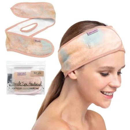 Kitsch Spa Headband - Microfiber Makeup Headband for Women, Fashion Headband (Sunset Tie Dye) | Walmart (US)
