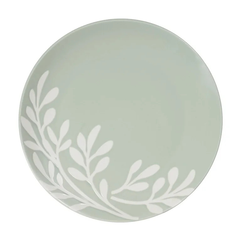 Mainstays 8in Emelie Green Stoneware Salad Plate | Walmart (US)