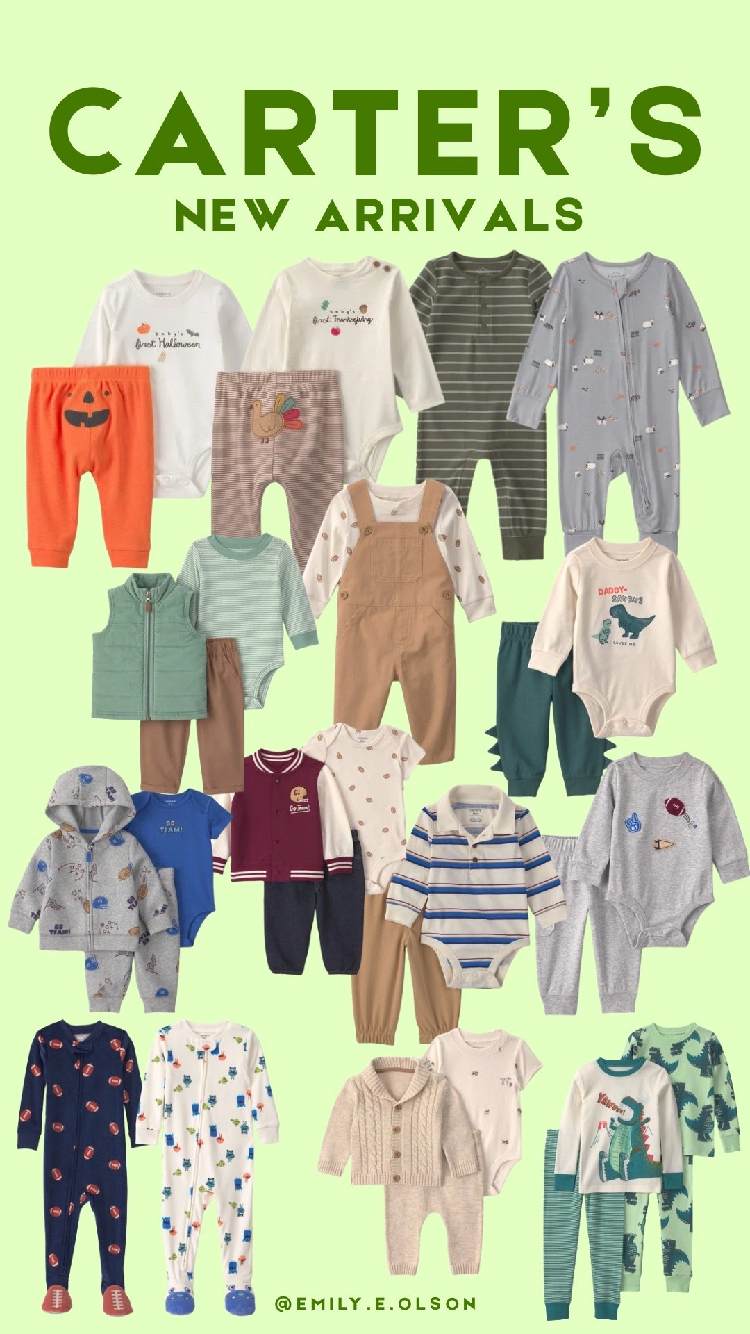 Carter’s is already stocked with the cutest fall and holiday styles!

From cozy sleepers and everyday essentials to football, Halloween, and Thanksgiving outfits, these new arrivals are perfect for the season ahead!!

#LTKActive #LTKBaby #LTKmomlife
