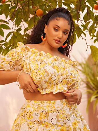 Edwina Off-The-Shoulder Ruffle Top - Fashion To Figure | Fashion To Figure