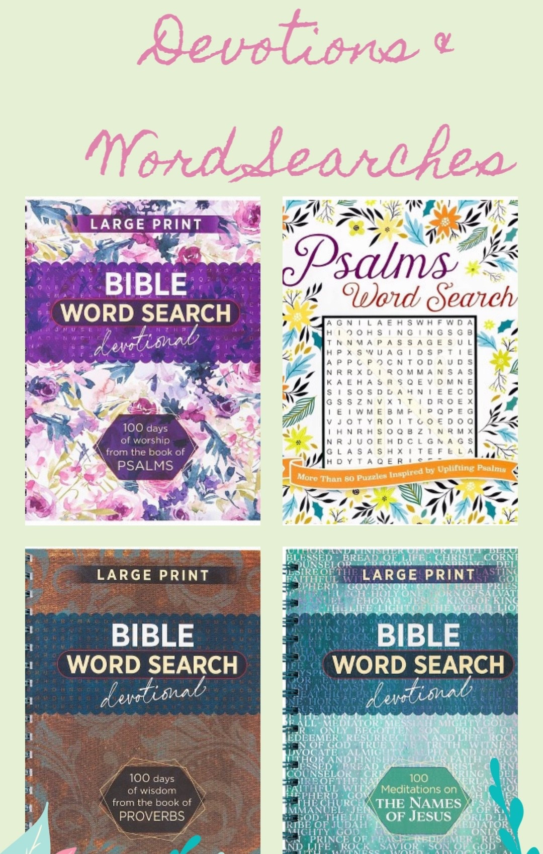 ✨These Daily Devotions & Word Searches allow you to spend time with God daily while also enjoying the experience of a word search. I love each of these & find them especially important to my spiritual journey. I hope you enjoy it as well. #LTKBooks #books #readers #puzzles #wordsearches #LTKReaders #BookoftheDay

#LTKdayinmylife #LTKOver40 #LTKmorningroutine