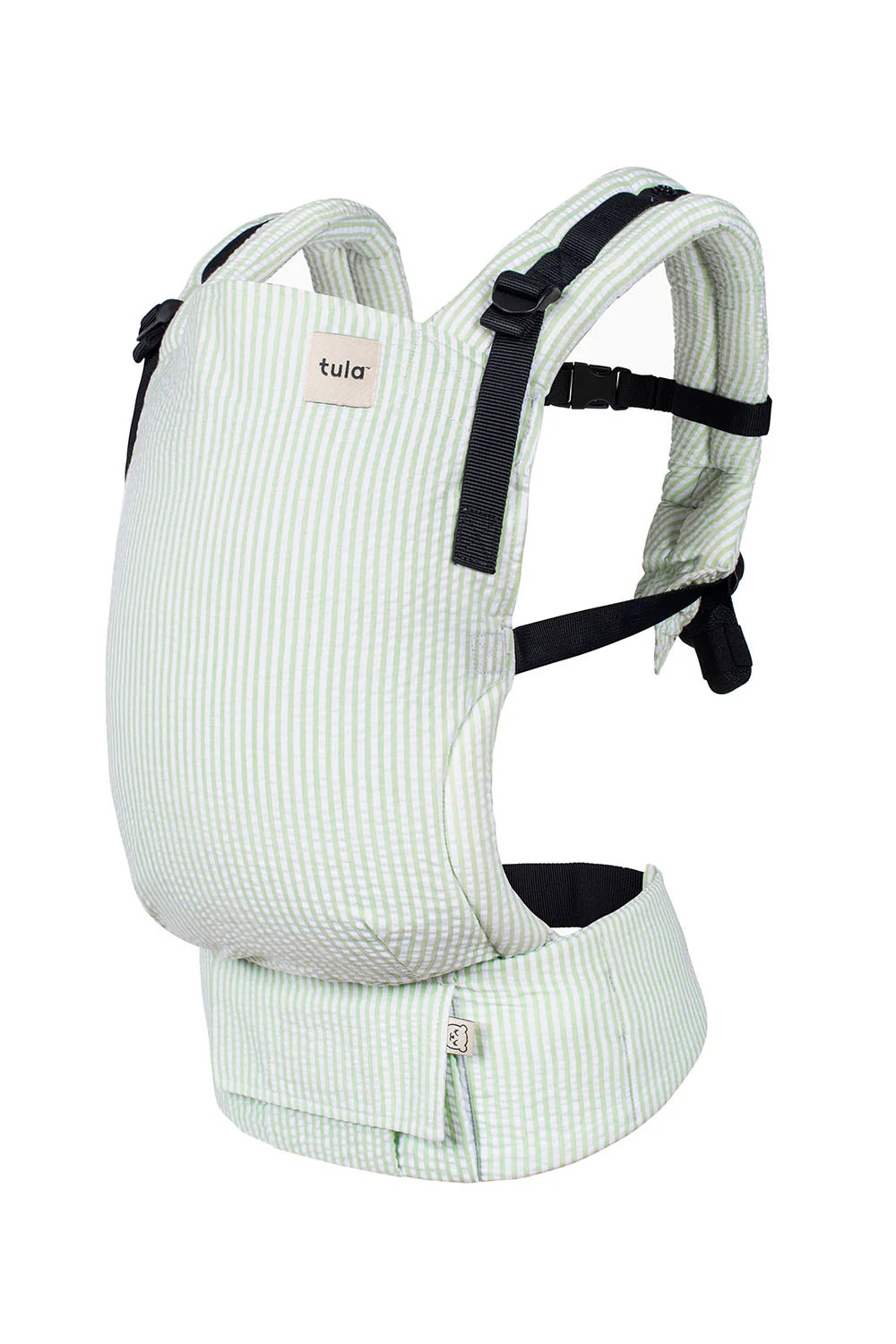 Spring Green - Seersucker Free-to-Grow Baby Carrier | Baby Tula