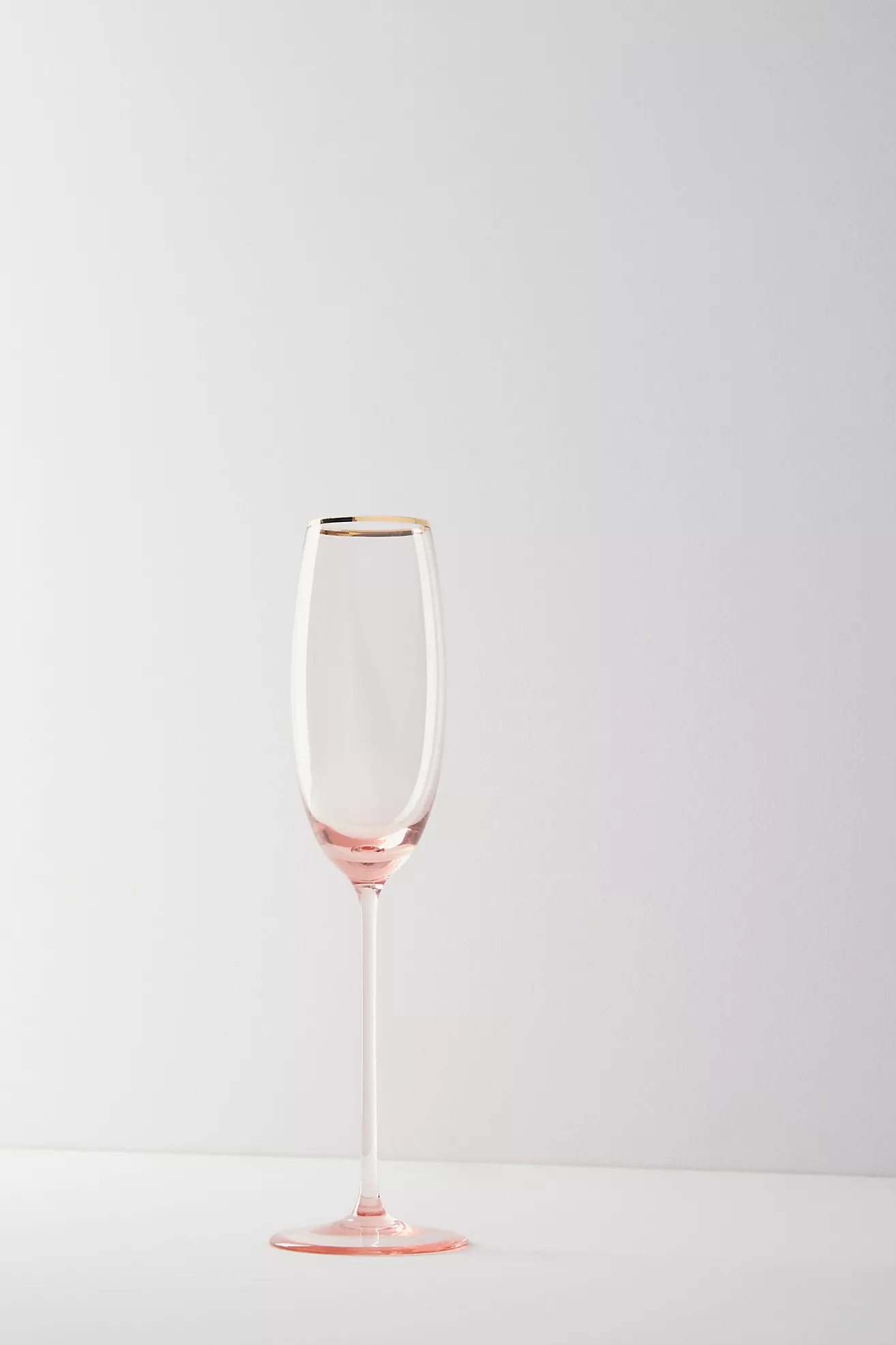 Gilded Rim Flute | Anthropologie (US)