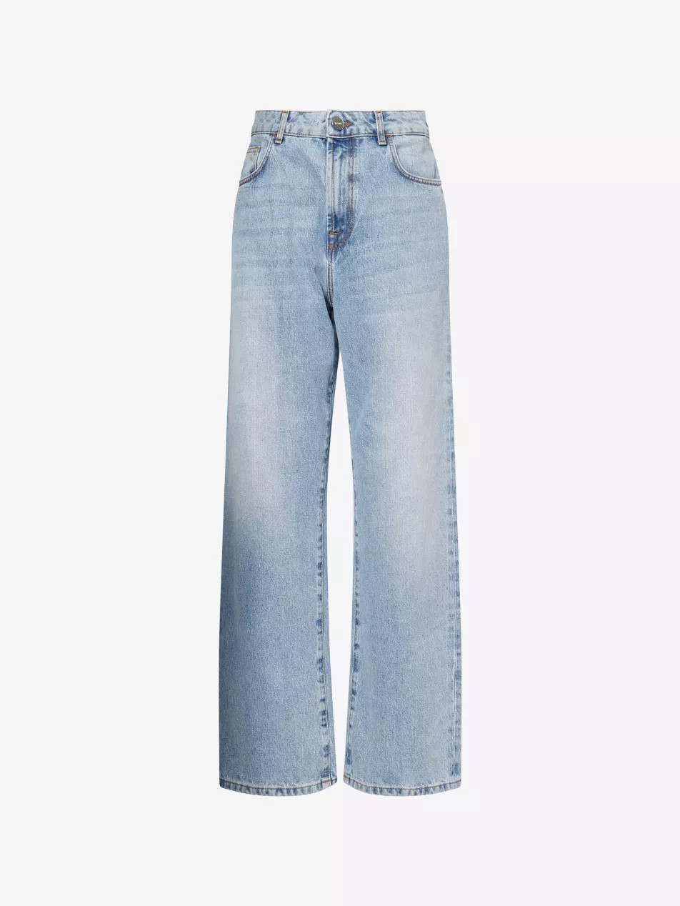 Baggy-Fit Wide-Leg Denim Jeans | Selfridges