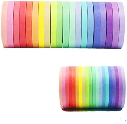 VIVIQUEN Washi Tape Set 40 Rolls Masking Tape Pack Colorful Decorative Thin Tapes Fit DIY Scrapbo... | Amazon (US)