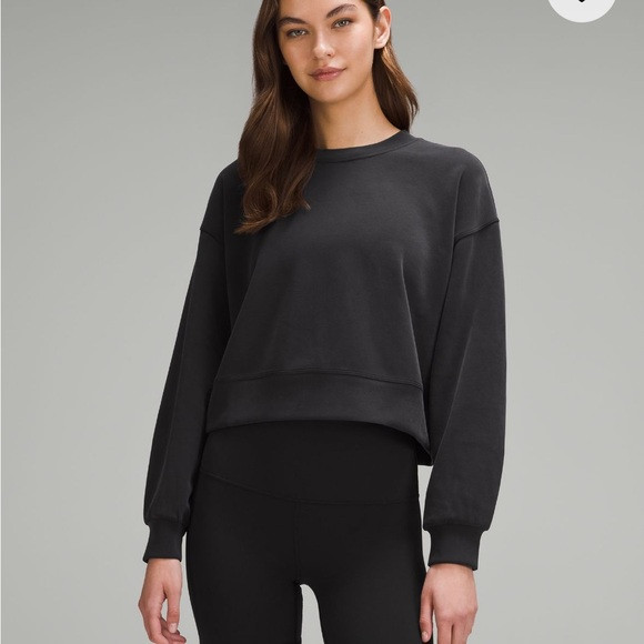 lululemon softstreme oversized cropped crew | Poshmark