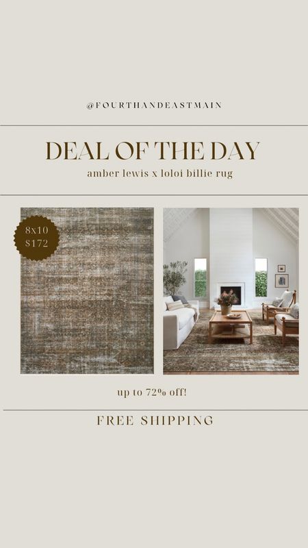 deal of the day // amber lewis billie rug. i’ve never seen the price this low. this rug will never get old

#LTKhome