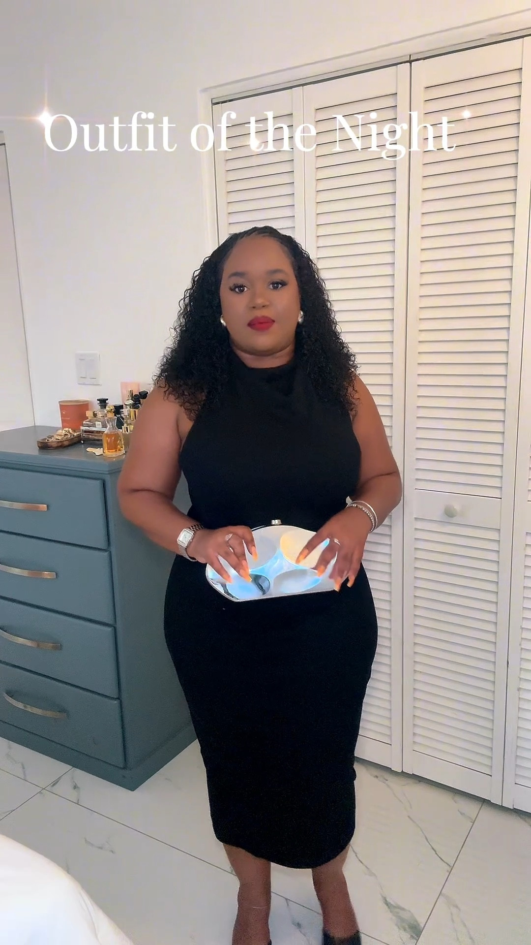 Outfit of the night 
Dress: Zara
Shoes: Fashion Nova 
Bag: Amazon
Watch: JBW
Lipstick: Sephora Collection & Fenty Beauty