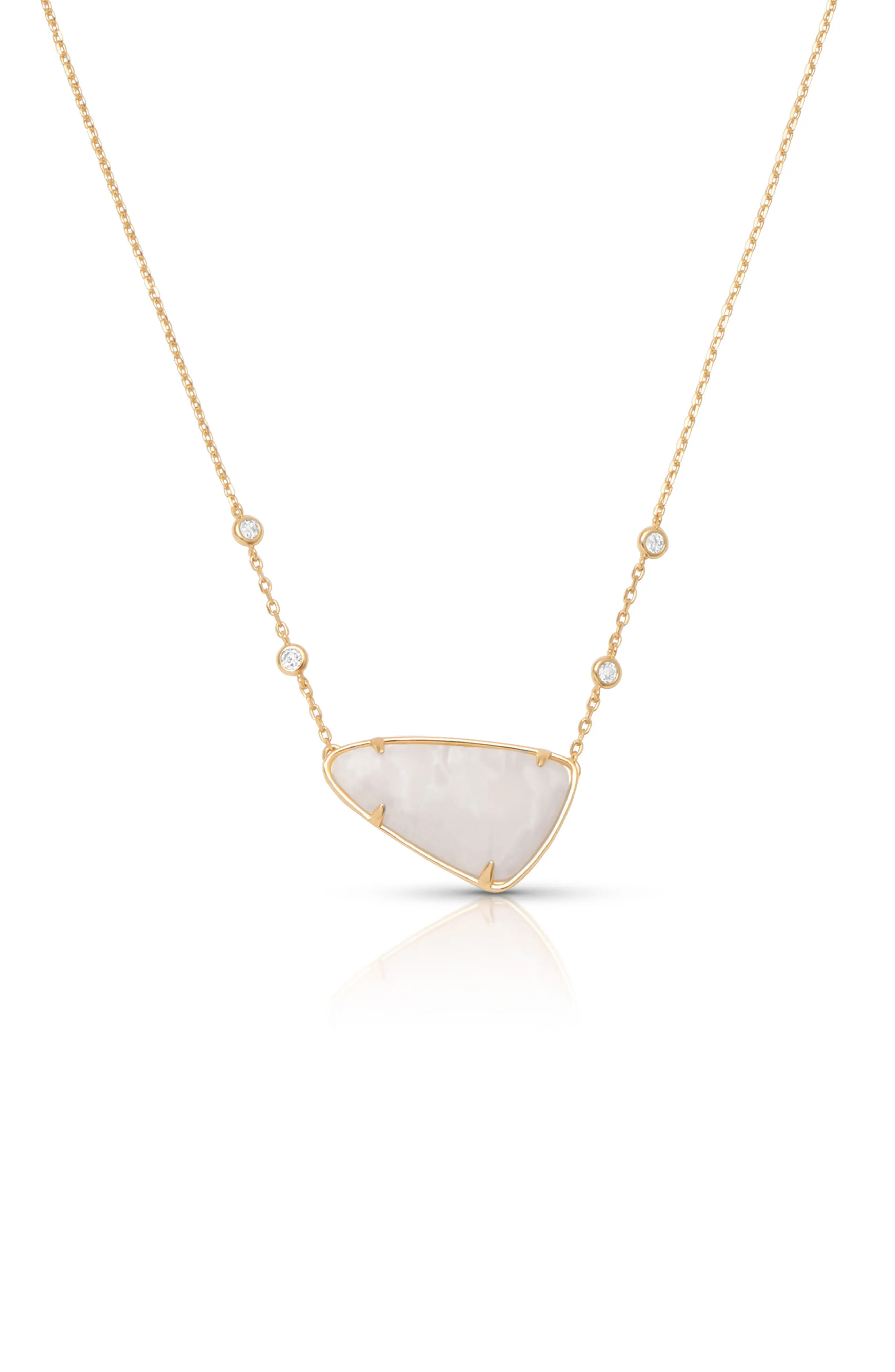 Ettika Geometric Reconstituted Stone Pendant Necklace (Women) | Nordstrom | Nordstrom