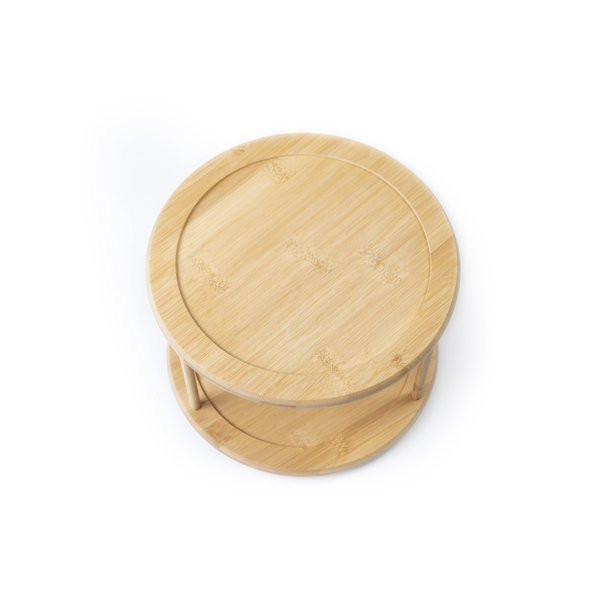 Better Homes & Gardens Natural Bamboo Turntable Spice Rack, 2-Tier | Walmart (US)