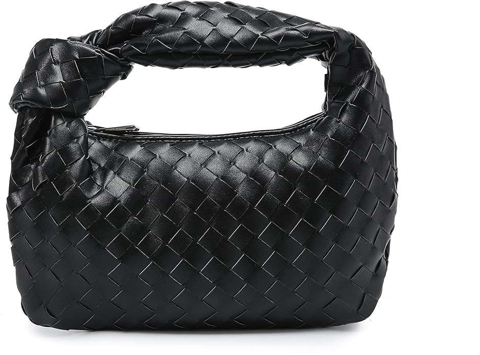 Knoted Women Handbag PU Leather Woven HandBag Fashion Shoulder Bag Purse Woven Handmade Hobo Hand... | Amazon (CA)