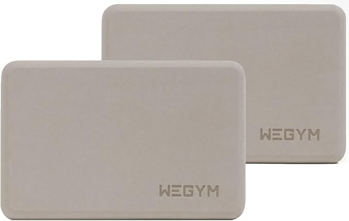 WeGym Yoga blocks with Anti-Slip, Comfortable Grip, Sturdy Sides for Secure Workouts at Home, for... | Amazon (US)