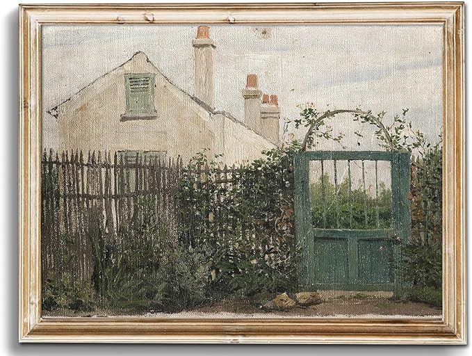 uniro Vintage Wall Art Prints, Farmhouse Wall Decor , Vintage Country Garden Canvas Oil Painting,... | Amazon (US)
