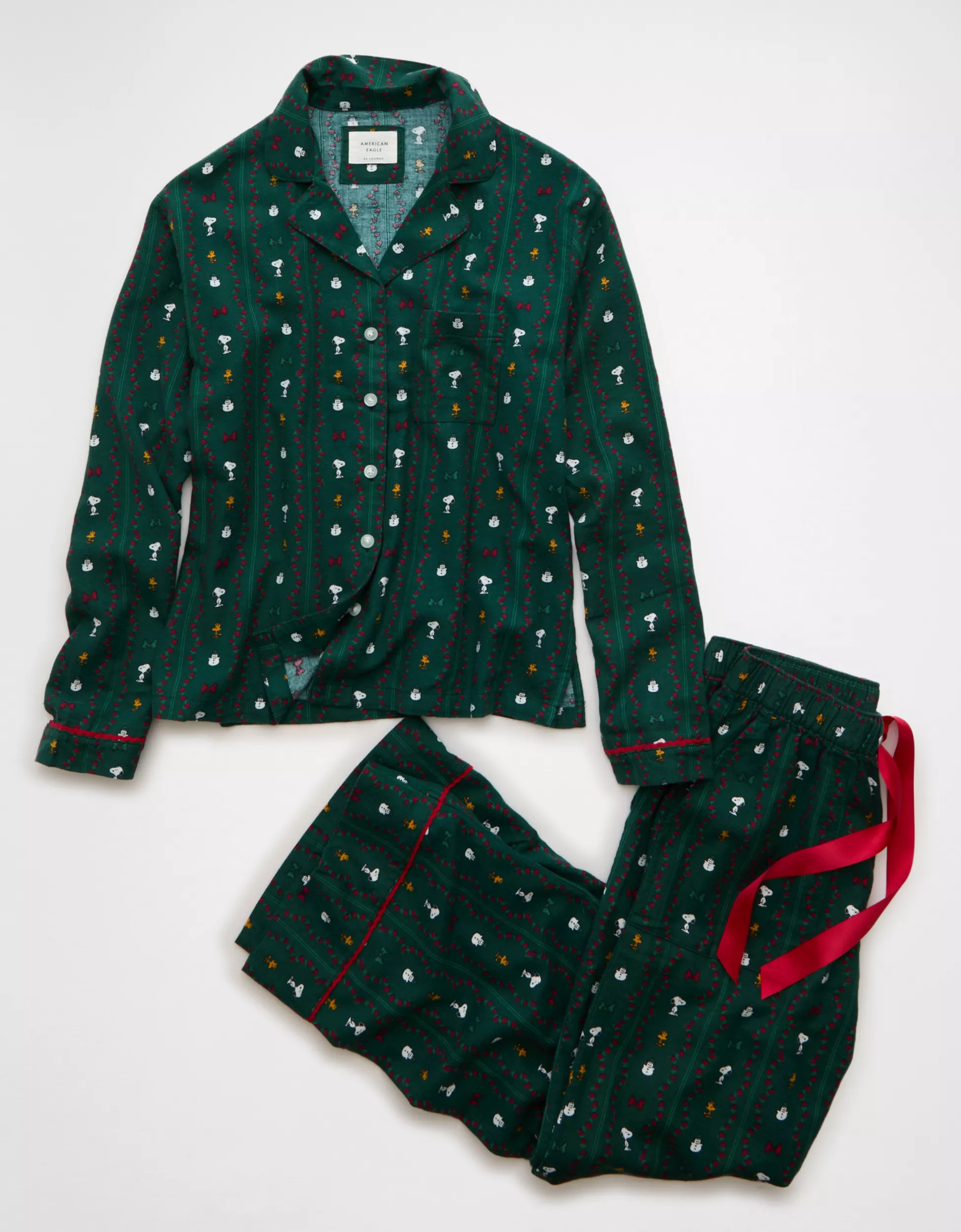 AE Snoopy Flannel PJ Set | American Eagle Outfitters (US & CA)