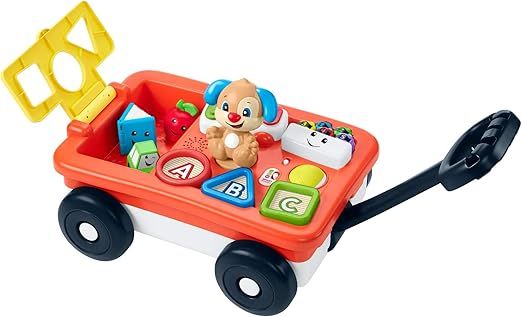 Fisher-Price Laugh & Learn Pull & Play Learning Wagon, pull-toy wagon with music, lights, and lea... | Amazon (US)