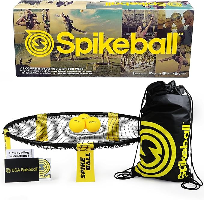 Spikeball 3 Ball Original Roundnet Game Set - Includes 3 Balls, net and Bag | Amazon (US)