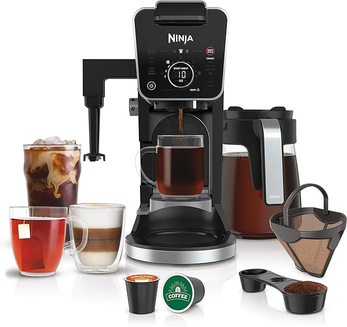 Ninja Hot and Iced Coffee Maker, Single Serve Coffee Maker and Drip Coffee Machine, DualBrew Pro ... | Amazon (US)