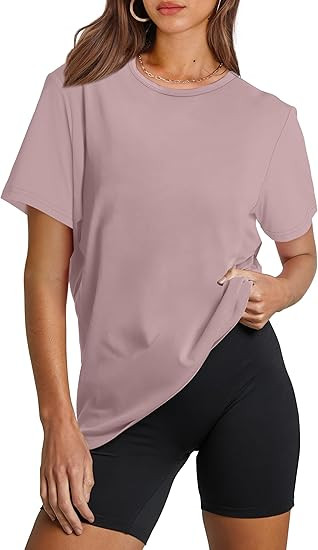 OFEEFAN Workout Tops for Women UPF 50+ Breathable Quick Dry Loose Fit T Shirt Outdoor Yoga Runnin... | Amazon (US)